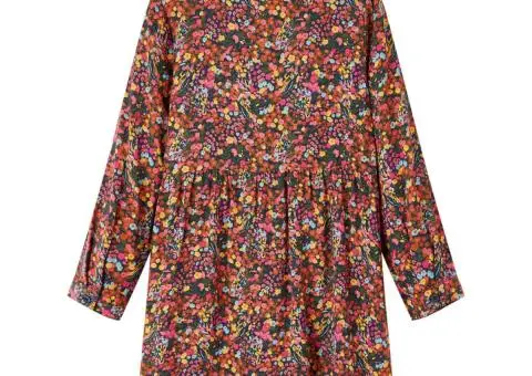 Rochie pentru copii cu mâneci lungi, multicolor, 92 - 2/5