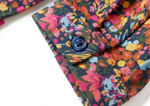 Rochie pentru copii cu mâneci lungi, multicolor, 92 - 5/5