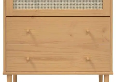 Dulap sertar SENJA ratan aspect maro 80x40x80 cm lemn masiv pin - 5/5