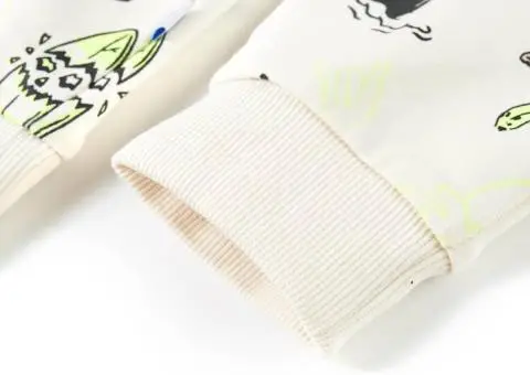 Bluzon pentru copii, ecru deschis, 92 - 5/5