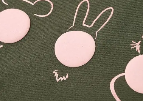 Tricou pentru copii cu mâneci lungi, kaki, 128 - 5/5