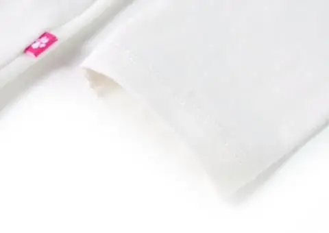 Tricou pentru copii cu mâneci lungi, ecru, 104 - 5/5