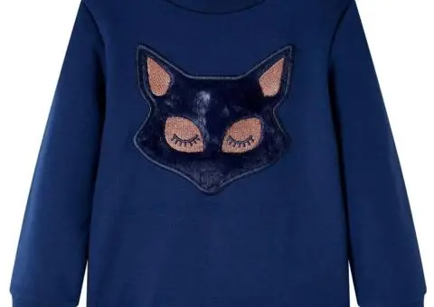 Bluzon pentru copii, bleumarin, 104 - 1/5