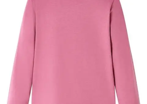 Tricou pentru copii cu mâneci lungi, zmeuriu, 92 - 2/5