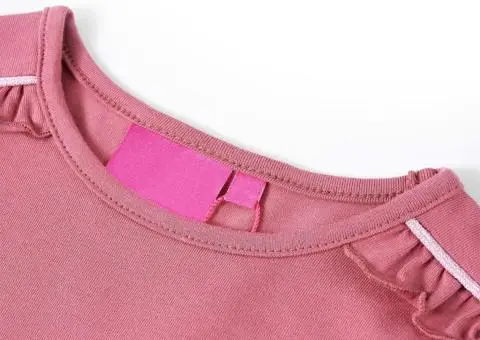 Tricou pentru copii cu mâneci lungi, zmeuriu, 116 - 3/5