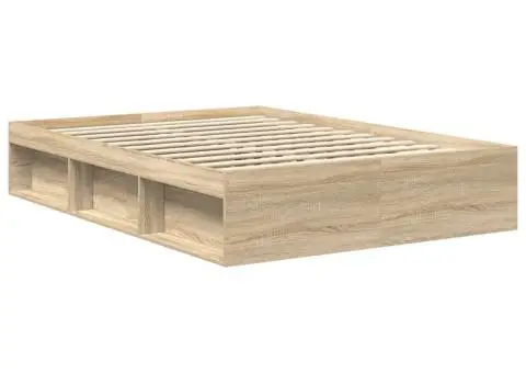 Cadru de pat, stejar sonoma, 120x200 cm - 4/5