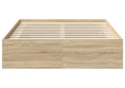 Cadru de pat, stejar sonoma, 120x200 cm - 5/5