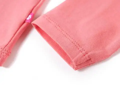 Tricou cu mâneci lungi pentru copii, roz, 116 - 5/5