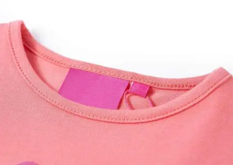 Tricou cu mâneci lungi pentru copii, roz, 92 - 3/5