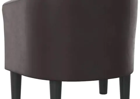 Fotoliu tip cuvă, maro, piele ecologică - 5/5