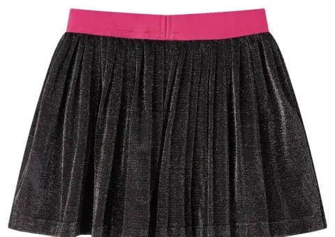 Fusta plisată pentru copii cu sclipici, roșu, 116 - 2/5