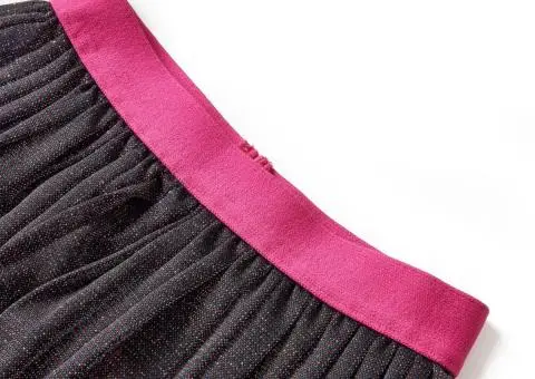 Fusta plisată pentru copii cu sclipici, roșu, 116 - 3/5