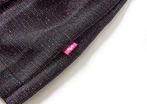 Fusta plisată pentru copii cu sclipici, roșu, 116 - 4/5