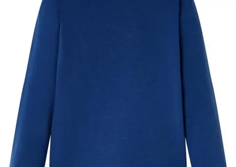 Tricou pentru copii cu mâneci lungi, bleumarin, 140 - 2/5