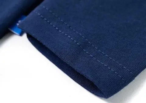 Tricou pentru copii cu mâneci lungi, bleumarin, 116 - 5/5