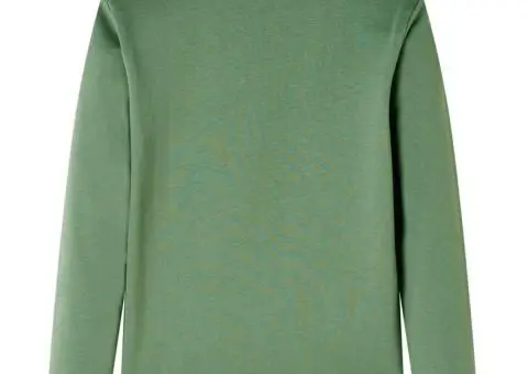 Tricou de copii cu mâneci lungi, kaki deschis, 116 - 2/5