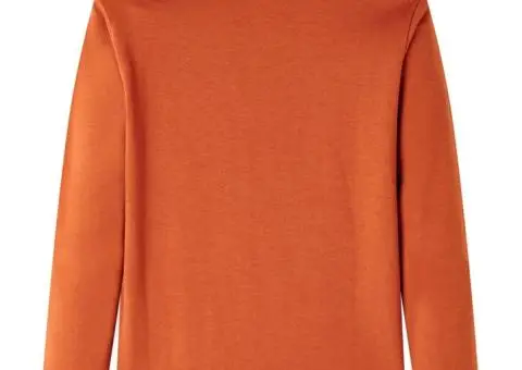 Tricou de copii cu mâneci lungi ruginiu deschis, 116 - 2/5