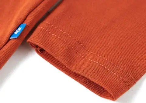 Tricou de copii cu mâneci lungi ruginiu deschis, 116 - 5/5