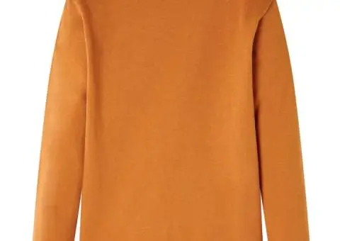 Tricou pentru copii cu mâneci lungi, ocru închis, 104 - 2/5