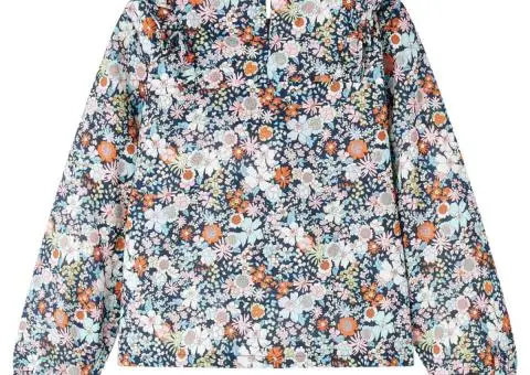 Cămașă de copii cu mâneci lungi, albastru închis, 92 - 2/5