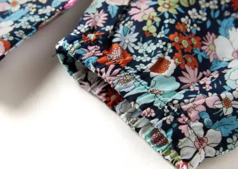 Cămașă de copii cu mâneci lungi, albastru închis, 92 - 5/5