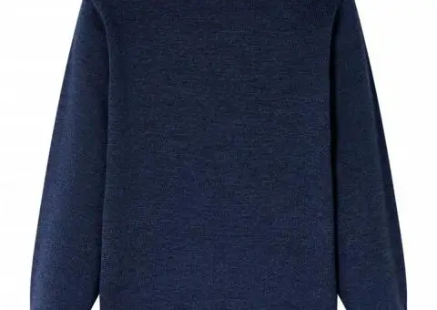 Pulover pentru copii tricotat, bleumarin, 104 - 2/5