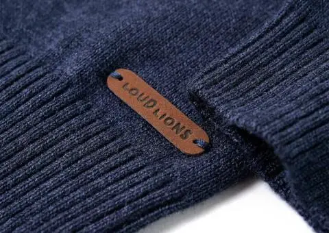 Pulover pentru copii tricotat, bleumarin, 104 - 5/5