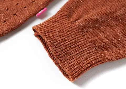 Cardigan tricotat pentru copii, coniac, 116 - 5/5