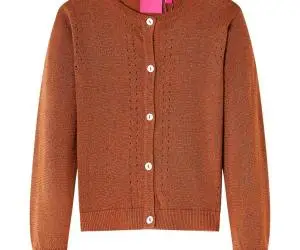 Cardigan tricotat pentru copii, coniac, 92