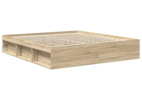 Cadru pat, stejar sonoma, 180x200 cm, Super King Size - 4/5