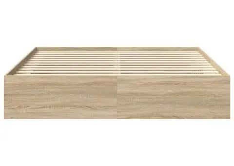 Cadru pat, stejar sonoma, 180x200 cm, Super King Size - 5/5