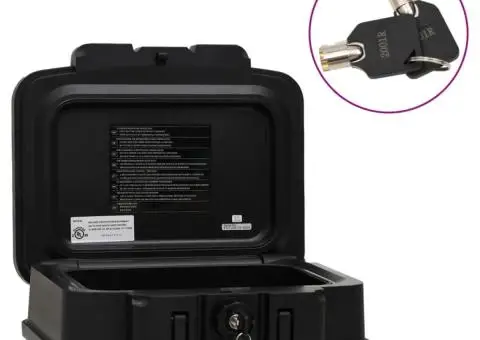 Seif negru 38x32,5x16,5 cm - 1/5