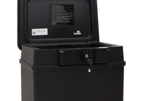 Seif, negru, 44x37x34 cm - 2/5