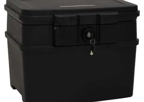 Seif, negru, 44x37x34 cm - 3/5