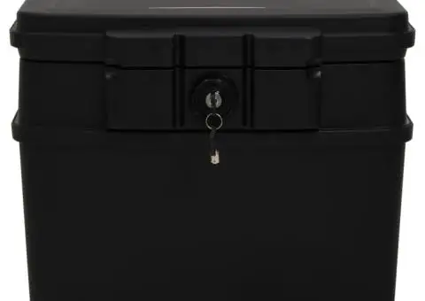 Seif, negru, 44x37x34 cm - 4/5
