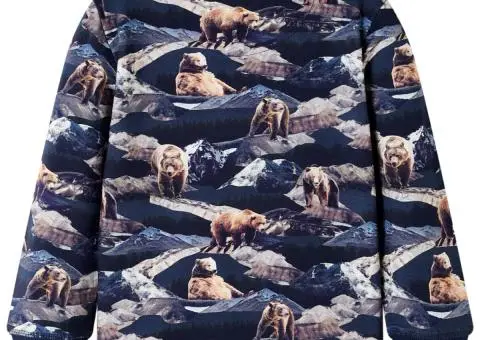 Hanorac pentru copii, bleumarin, 140 - 2/5