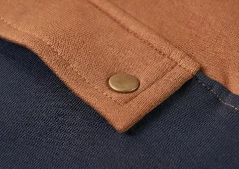 Bluzon cu glugă de copii, jumătate de fermoar, antracit și coniac, 116 - 5/5