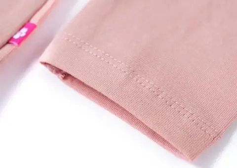 Tricou de copii cu mâneci lungi, roz deschis, 128 - 5/5