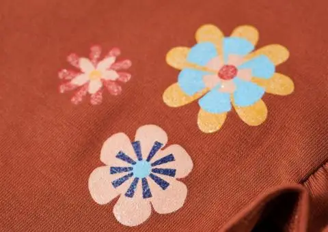 Tricou pentru copii cu mâneci lungi, coniac, 104 - 5/5