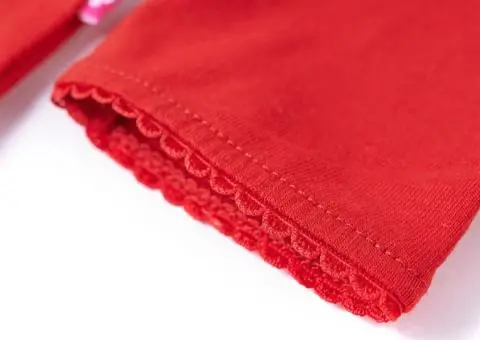 Tricou pentru copii cu mâneci lungi, roșu, 140 - 5/5