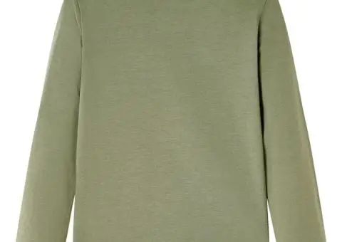 Tricou pentru copii cu mâneci lungi, kaki, 116 - 2/5