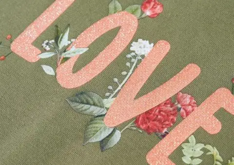 Tricou pentru copii cu mâneci lungi, kaki, 116 - 4/5