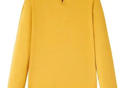 Tricou pentru copii cu mâneci lungi, ocru, 104 - 2/5