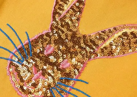 Tricou pentru copii cu mâneci lungi, ocru, 104 - 4/5