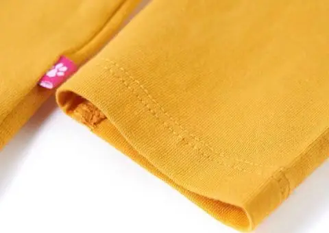 Tricou pentru copii cu mâneci lungi, ocru, 104 - 5/5