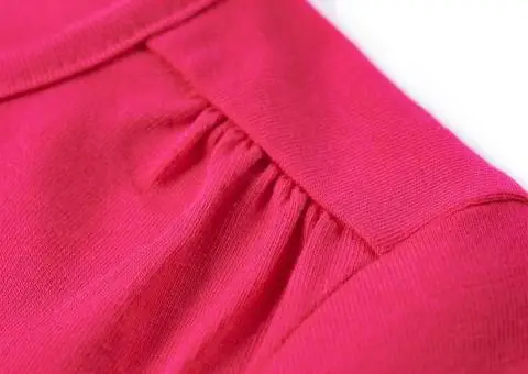 Tricou pentru copii cu mâneci lungi, roz aprins, 92 - 4/5