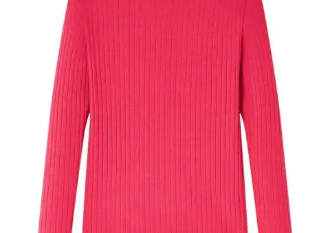 Tricou pentru copii cu mâneci lungi, roz aprins, 104 - 2/5