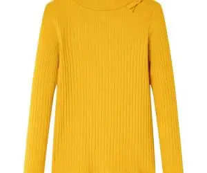Tricou pentru copii cu mâneci lungi, ocru, 104