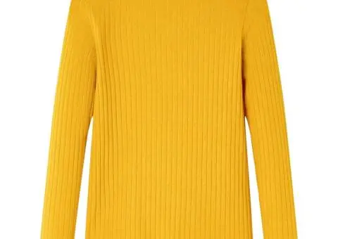 Tricou pentru copii cu mâneci lungi, ocru, 128 - 1/5