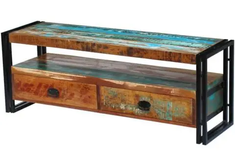 Comodă TV din lemn reciclat de esență tare - 1/5